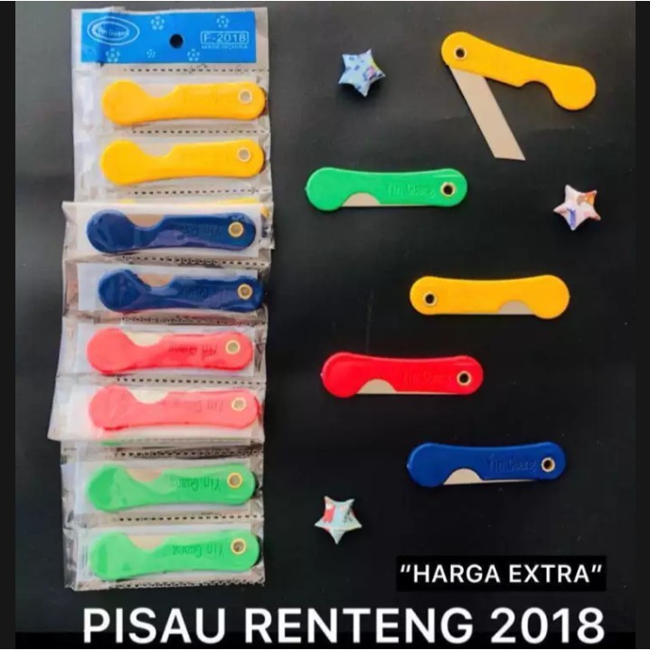 Jual Pisau Lipat Renteng/Silet Renteng/Cutter Renteng Kecil isi 1 ...