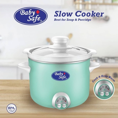 Jual Baby Safe Digital Slow Cooker 1.2L Green LB007 Shopee Indonesia