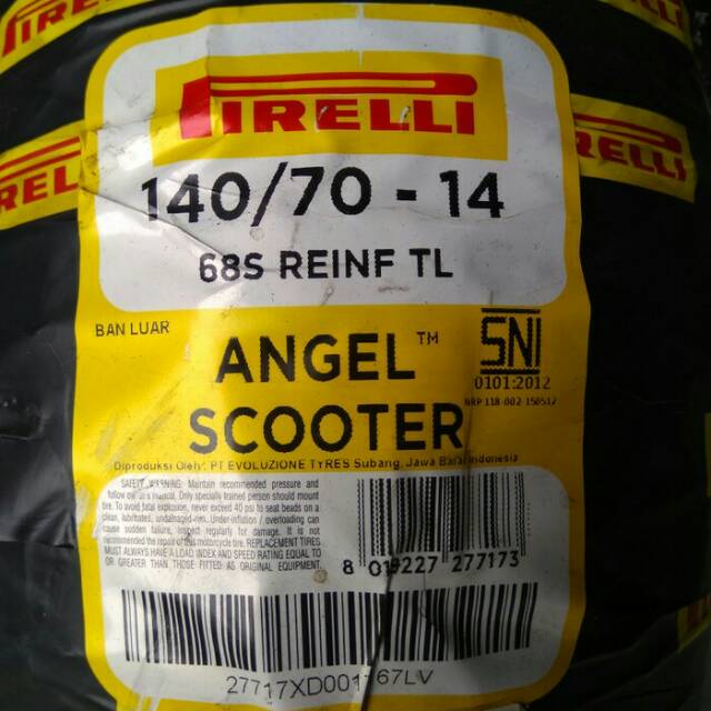 Jual Ban Pirelli Angel Scooter Ring Aerox Shopee Indonesia