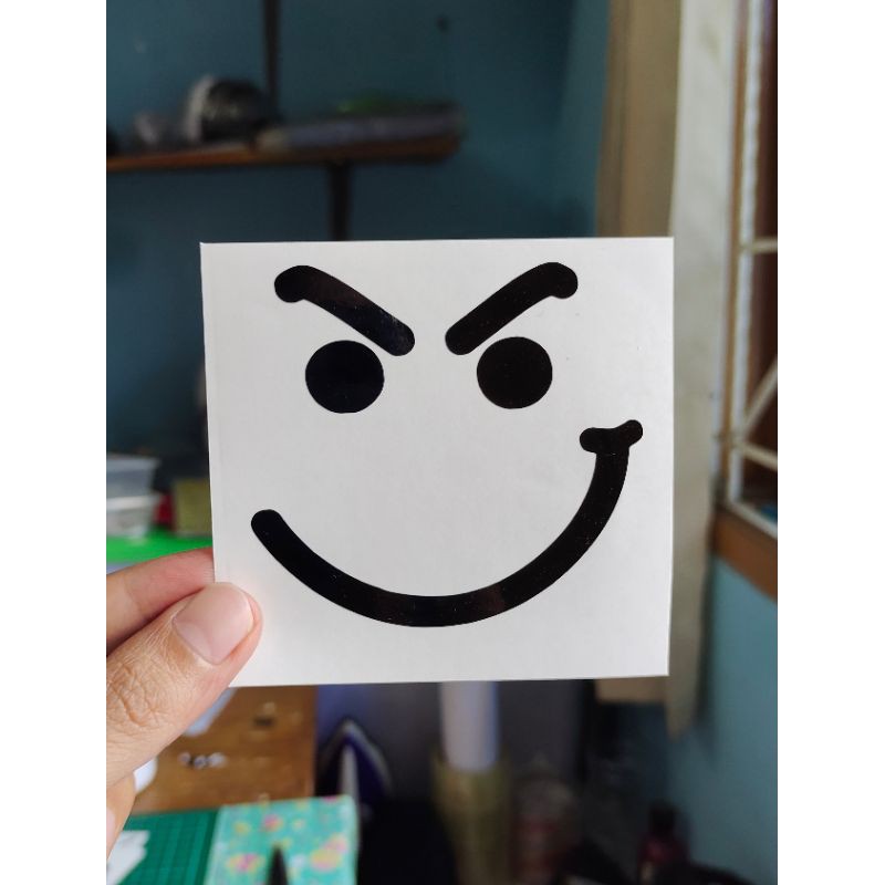 Jual stiker senyum 1 custom cutting stiker murah | Shopee Indonesia