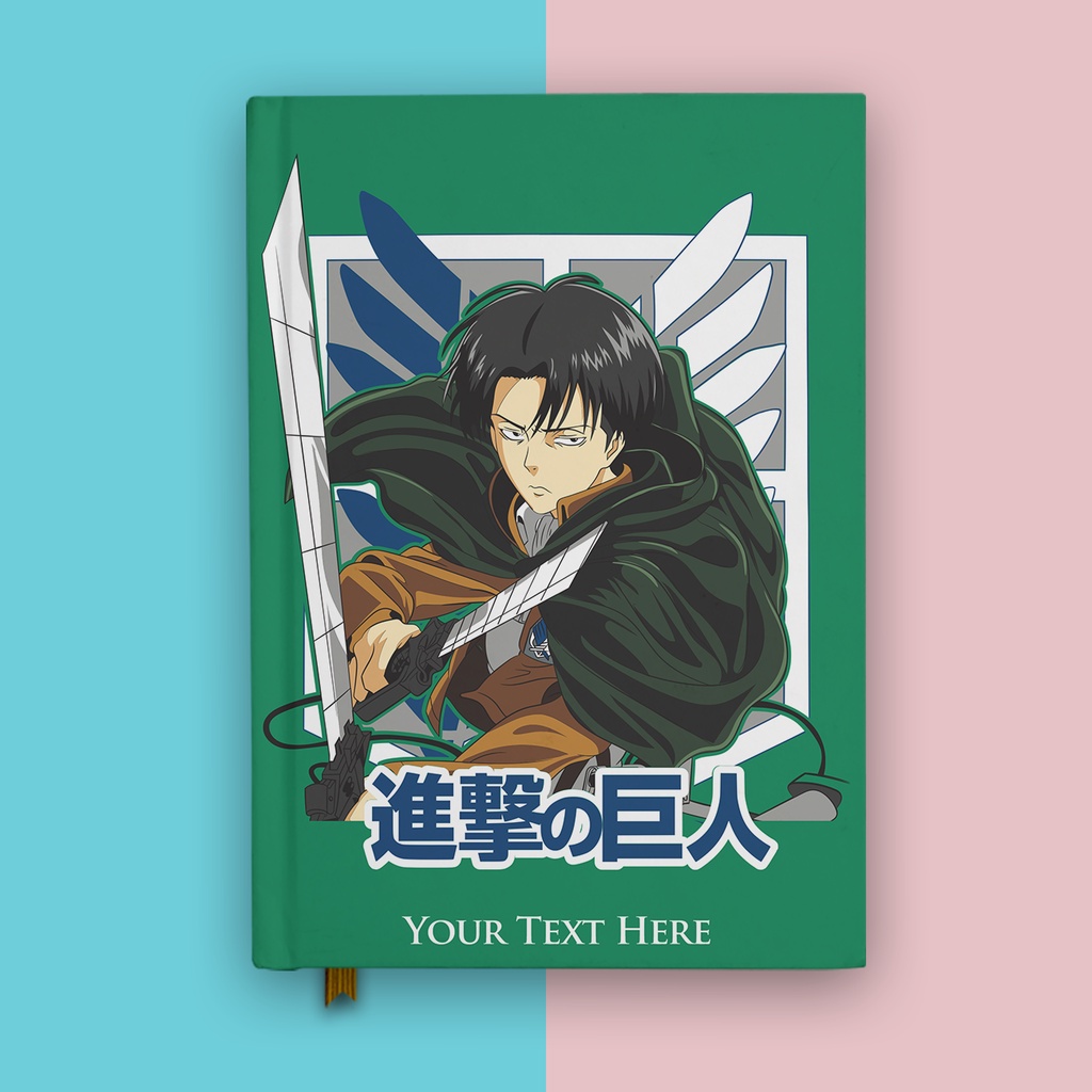 Jual Notebook Anime Attack On Titan Levi Ackerman 2 Buku Tulis ...