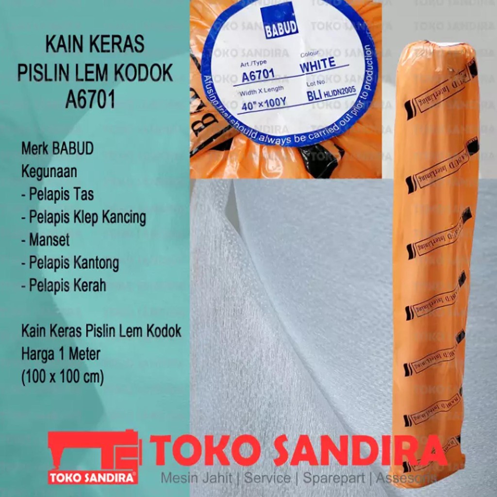 Jual KAIN KERAS PISLIN LEM KODOK A6701 MERK BABUD - HARGA 1 METER ...