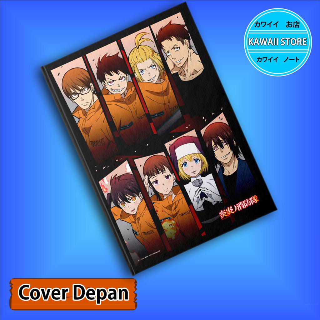 Jual Notebook / Pocket book Hard Cover Anime FIRE FORCE C uk A5 & A6 ...