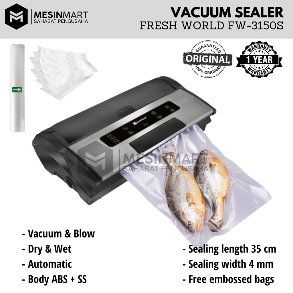 Jual Vacuum Sealer/ Pengemas Vakum FRESH WORLD FW-3150S FW3150S FW
