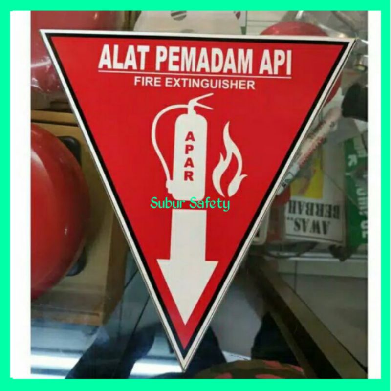 Jual Label Apar / Rambu-Rambu Safety Sticker Segitiga Apar 20x20cm ...