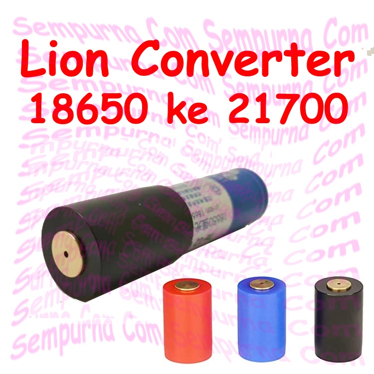 Jual Converter Adaptor 18650 ke 21700 Lion | Shopee Indonesia