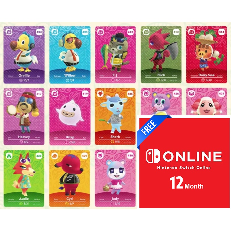 Jual Kartu Animal Crossing FREE NSO Nintendo Switch Online 1 Tahun