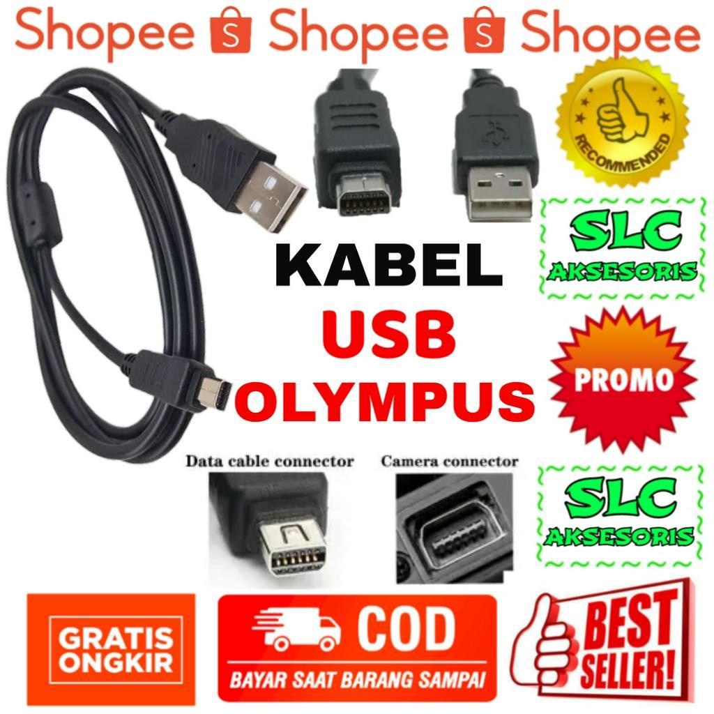 Vhbw Cavo Dati USB Compatibile Per Fotocamere Olympus MJU Series, Sostitutivo CB-USB5, CB-USB6, CB-USB8, Lunghezza 1,5m, Nero