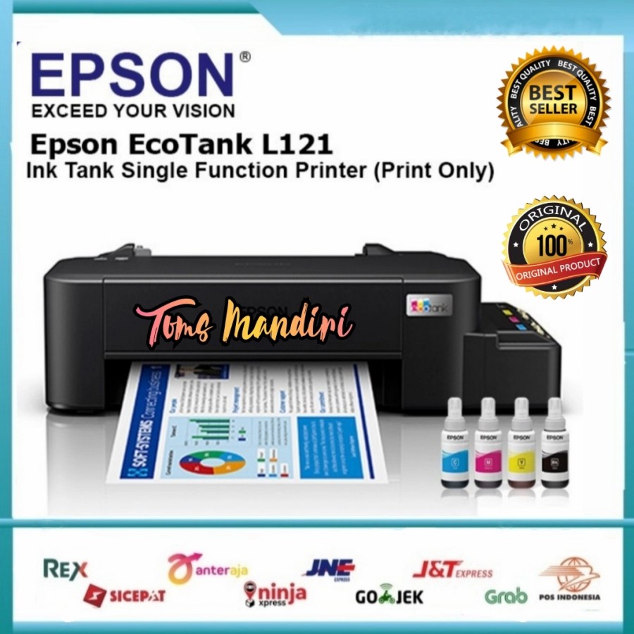 Jual Epson L121 Ink Tank Single Function Printer Print Only Shopee Indonesia 8270