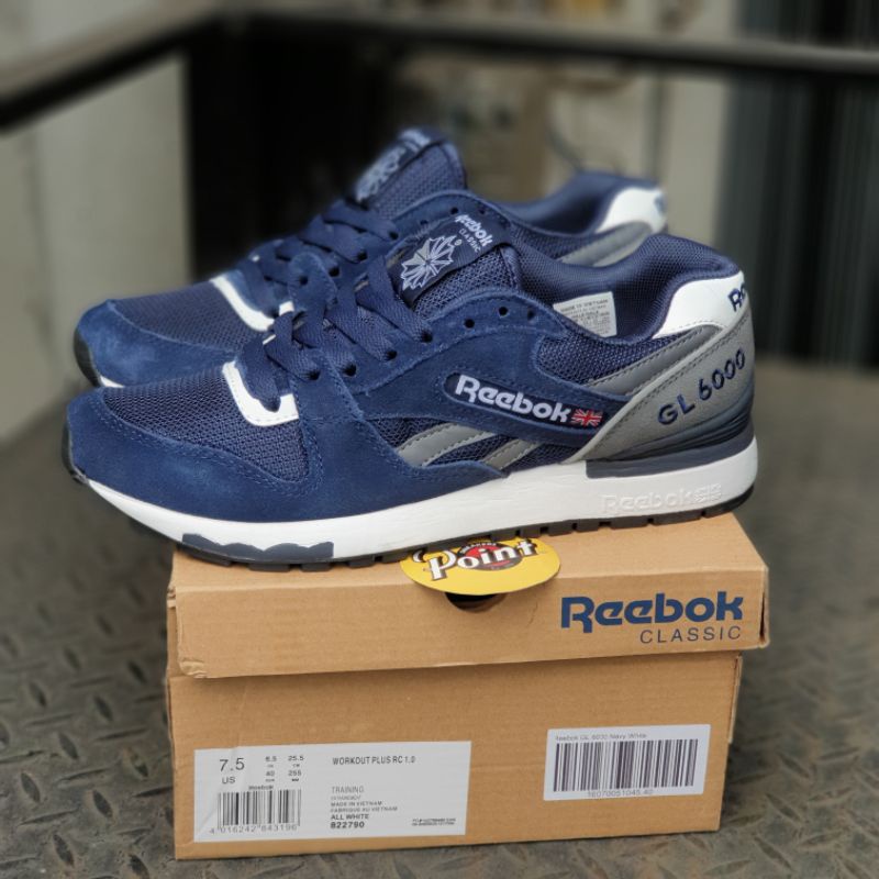 Jual Reebok GL 6000 Navy White Shopee Indonesia