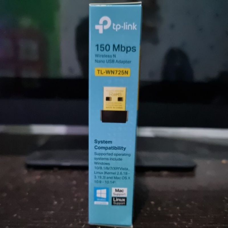 Jual tp-link 160 Mbps nano usb adaptor tl-wn725n wi-fi adapter | Shopee ...