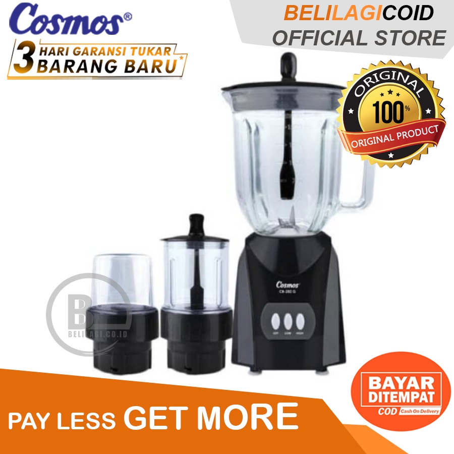 Jual Cosmos Blender Kaca 3in1 CB 282 G / Blander Cosmos ORIGINAL 2L CB ...