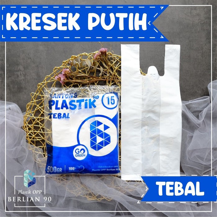 Jual Kantong Plastik Kresek Putih Ukuran Termurah Gram Kresek Putih Tebal Ramah