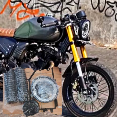 Jual PAKET HEADLAMP UNTUK SEMUA MOTOR LAMPU 7 INCH DENGAN SHOCK ORI