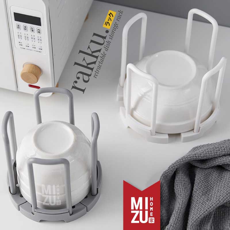 Jual MIZU RAKKU Retractable Dish Storage Rack Drying Rak Pengering Rak ...