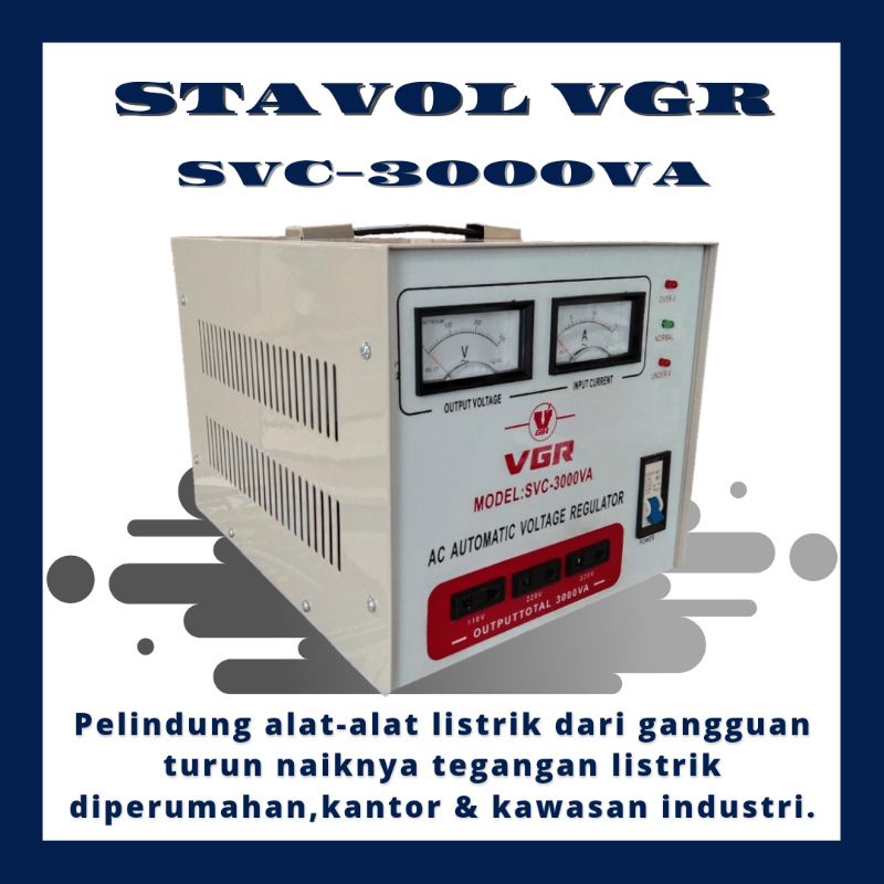 Jual Stavolt VGR SVC-3000VA - Stabilizer Listrik VGR 3000 Watt | Shopee ...