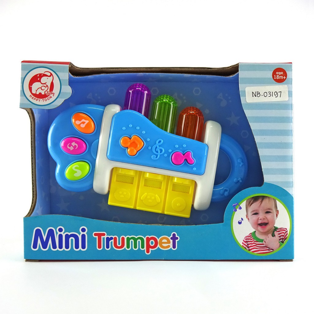Jual Happy Toon Baby - Mini Trumpet - Mainan alat musik terompet mini ...