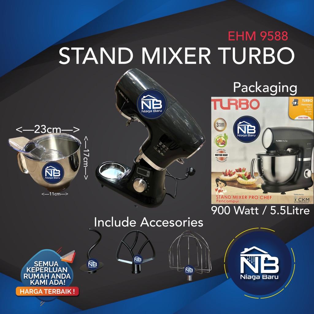 Jual Turbo Grande Pro Chef Mixer EHM 9588 5.5L 900W Shopee Indonesia