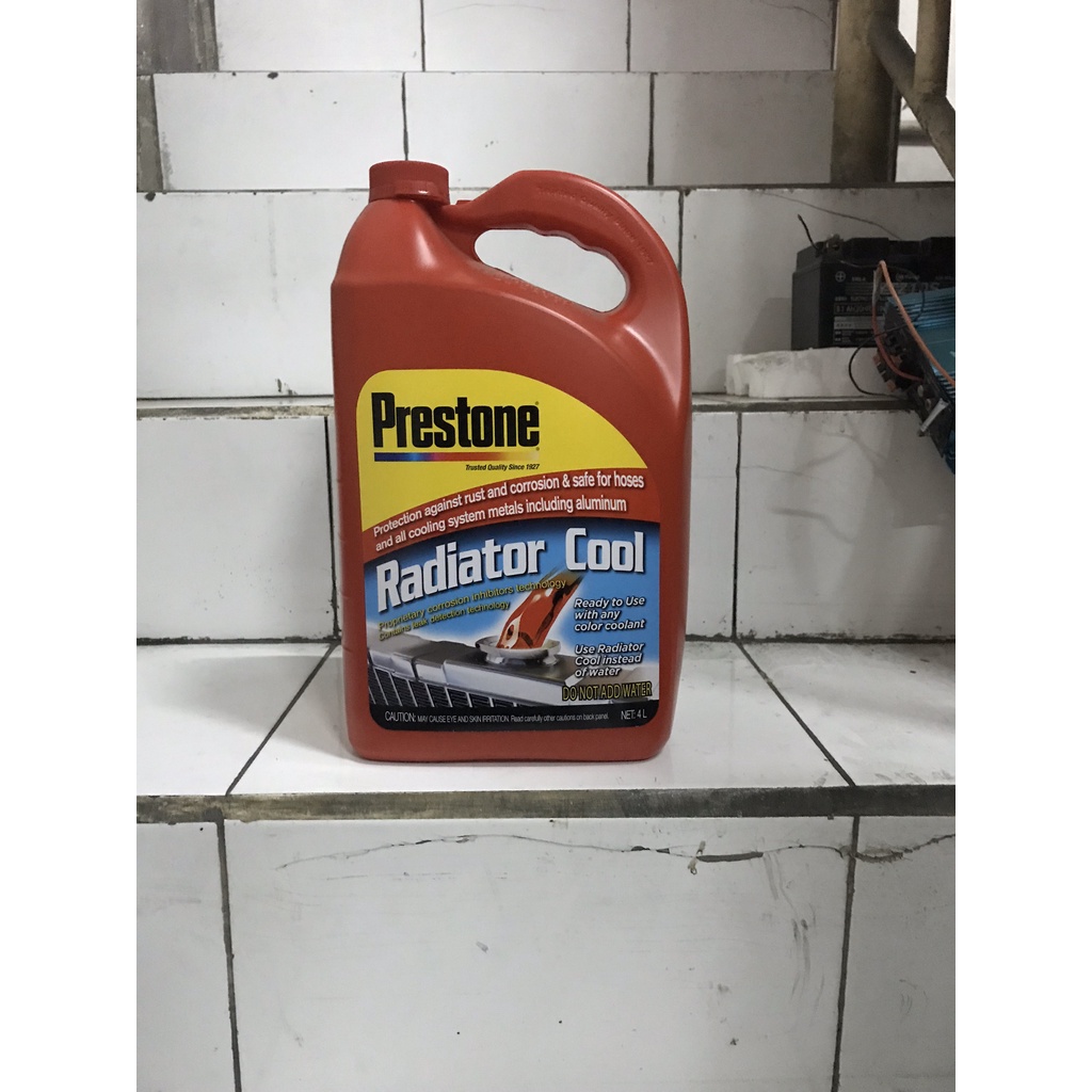 Jual Air Radiator Prestone Coolant 4l Merah Hijau Khusus Instant Gojek Shopee Indonesia 5578