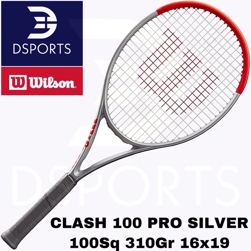 Jual Wilson Clash 100 Pro Silver 310 g Limited Edition ( Racket Tennis ...