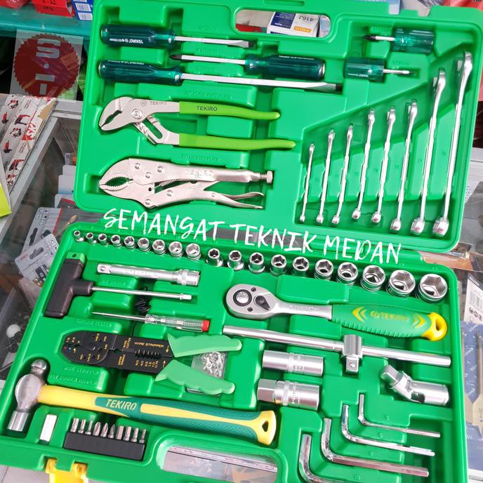 Jual Ini Tekiro Mekanik Tool Set Kit Mechanic Box 100 Pcs Tekiro Smtt1