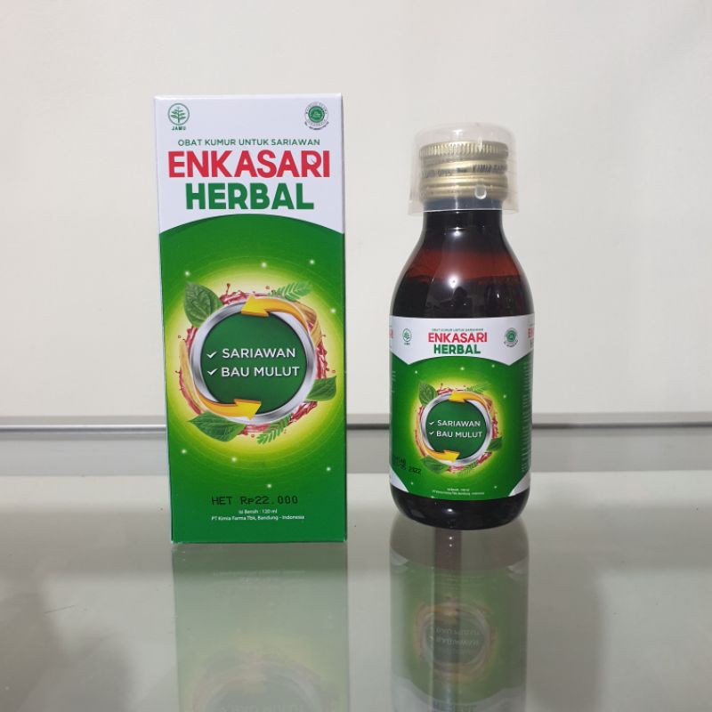 Jual Enkasari Herbal Obat Kumur Sariawan 120mL | Shopee Indonesia