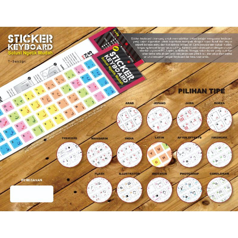 Jual STIKER KEYBOARD INDESIGN | Shopee Indonesia