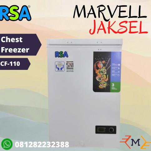 Jual `````````] Chest Freezer RSA CF-110 Freezer Box CF110 100 liter ...