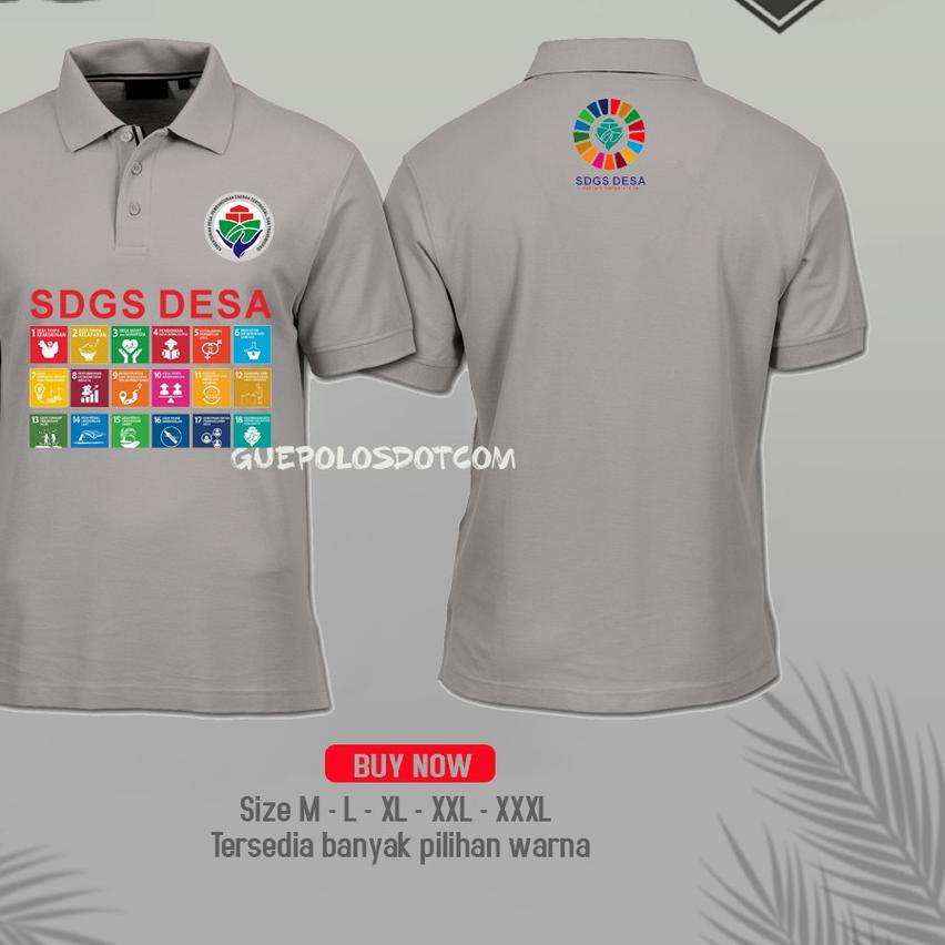 Jual Poloshirt Kementerian Desa Kaos Polo Sdgs Desa Free Nama