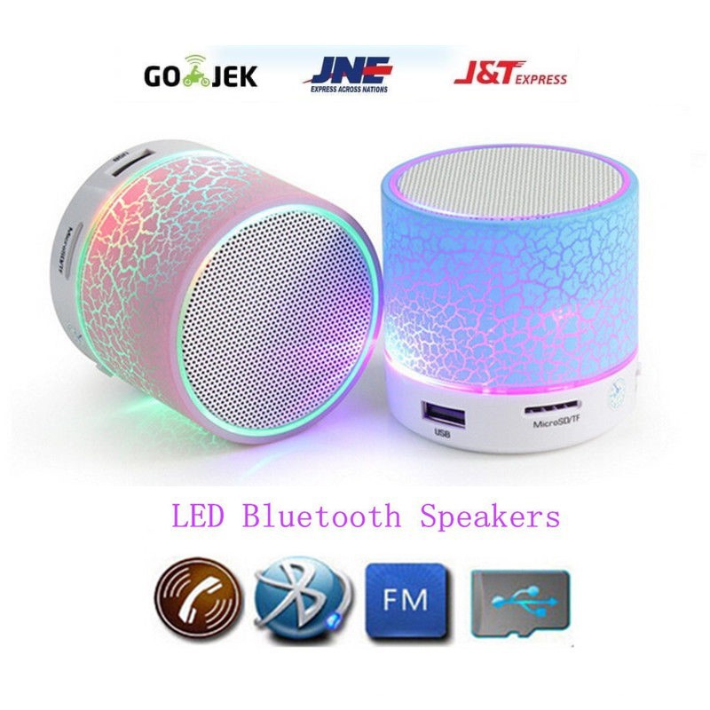 Jual Speaker Bluetooth Mini LED Motif Retak BOF2 Portable Praktis / S10 ...
