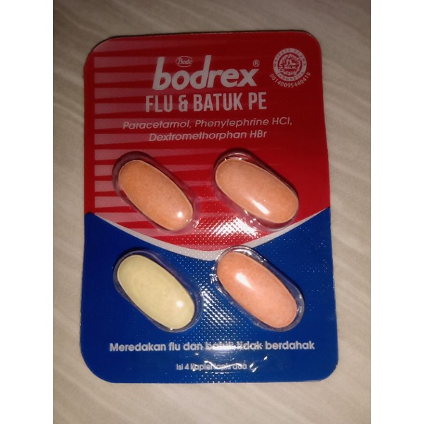 Jual Bodrex Flu And Batuk Pe 4 Tablet Obat Batuk Kering 1 Strip 4 Kaplet Shopee Indonesia 