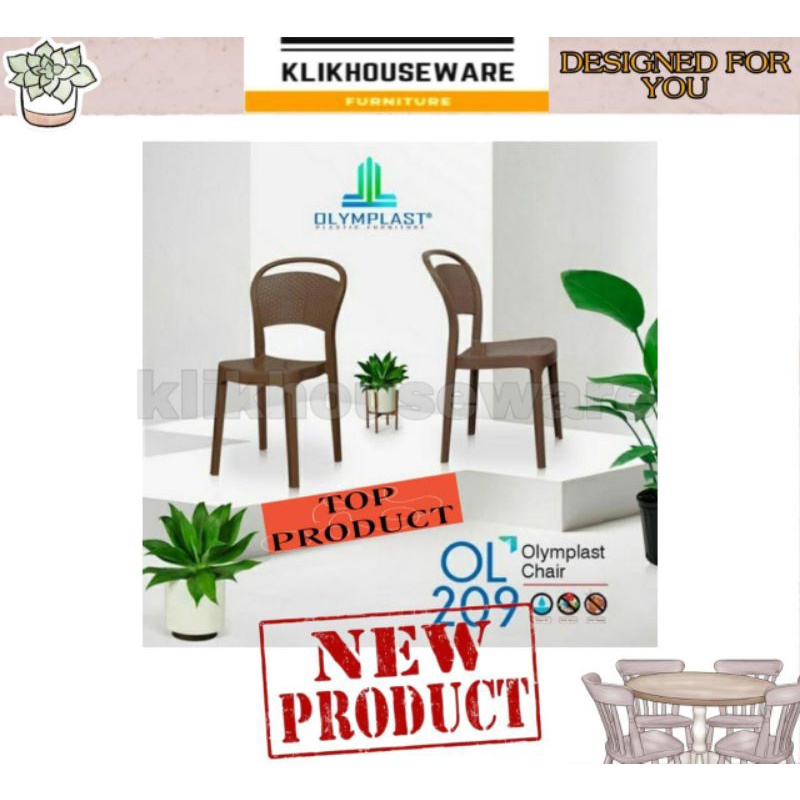 Jual Olymplast - OL 209 - Kursi Makan Kursi Pesta Kursi Plasti Motif ...