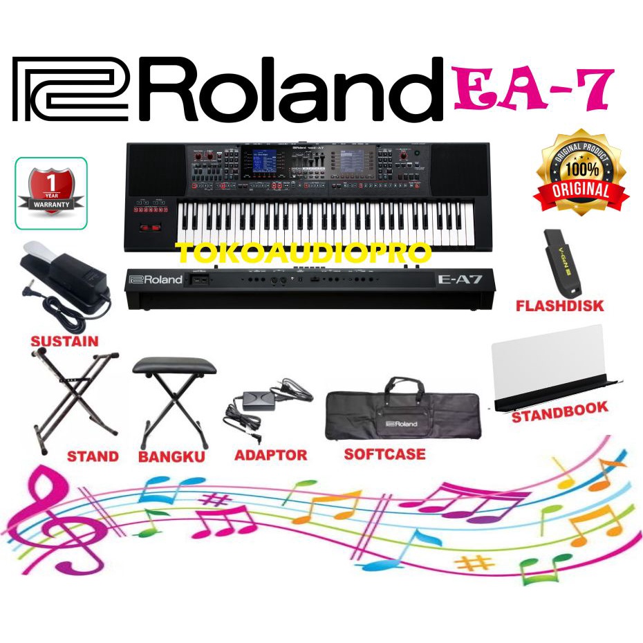Jual Roland EA7 Expandable Arranger Keyboard Paket ea-7 | Shopee Indonesia