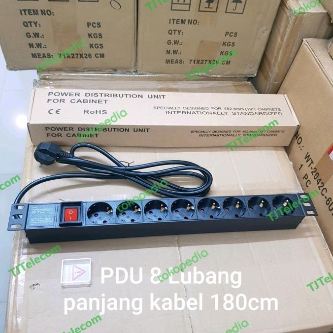 Jual stop kontak PDU rack 19 inch | Shopee Indonesia