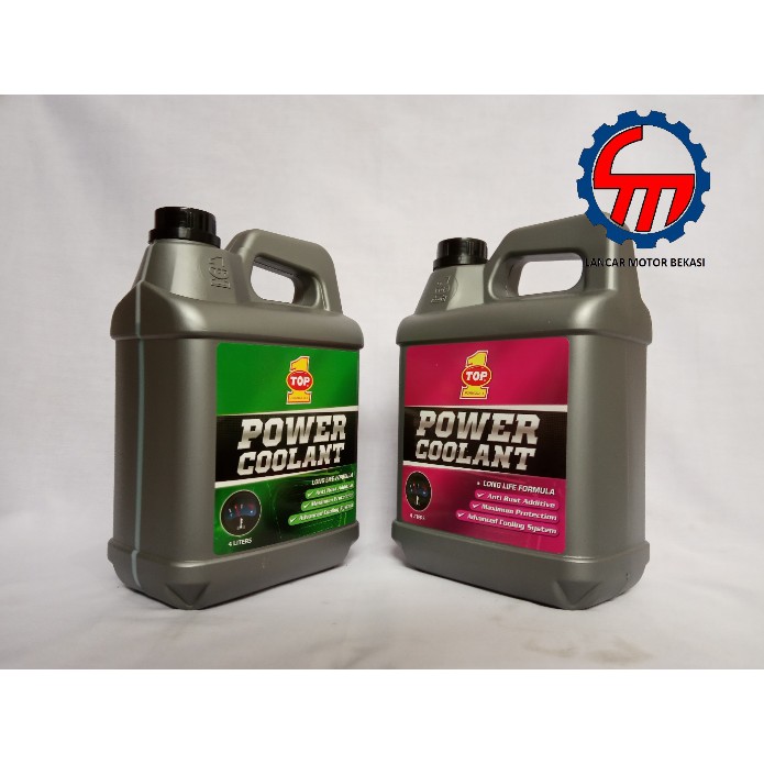 Jual Air Radiator Power Coolant Top 1 Hijau Atau Merah 4 Liter Shopee