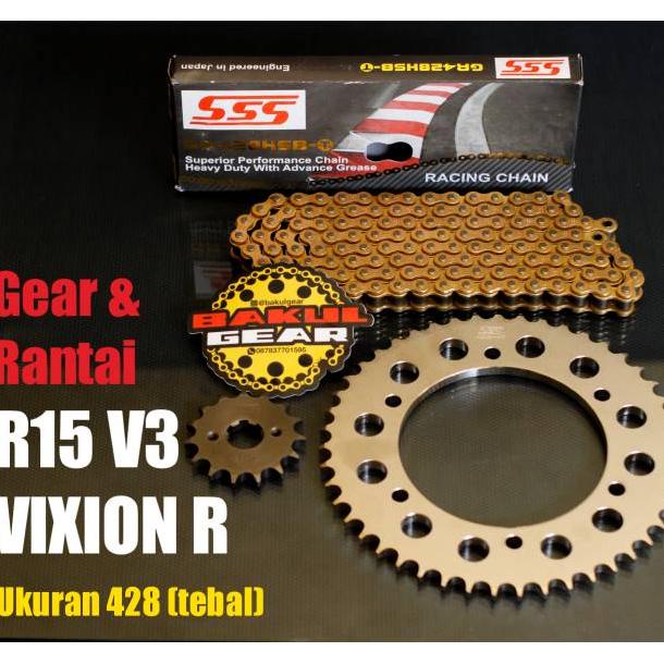 Jual Gear set SSS HSBT R15 V3 R15V3 MT15 VVA VIXION R SSS 428 4152