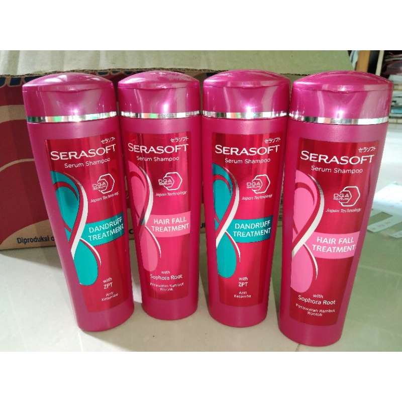 Jual SERASOFT SHAMPO HAIRFALL TREATMENT DAN DANDRUFF TREATMENT 170ML ...
