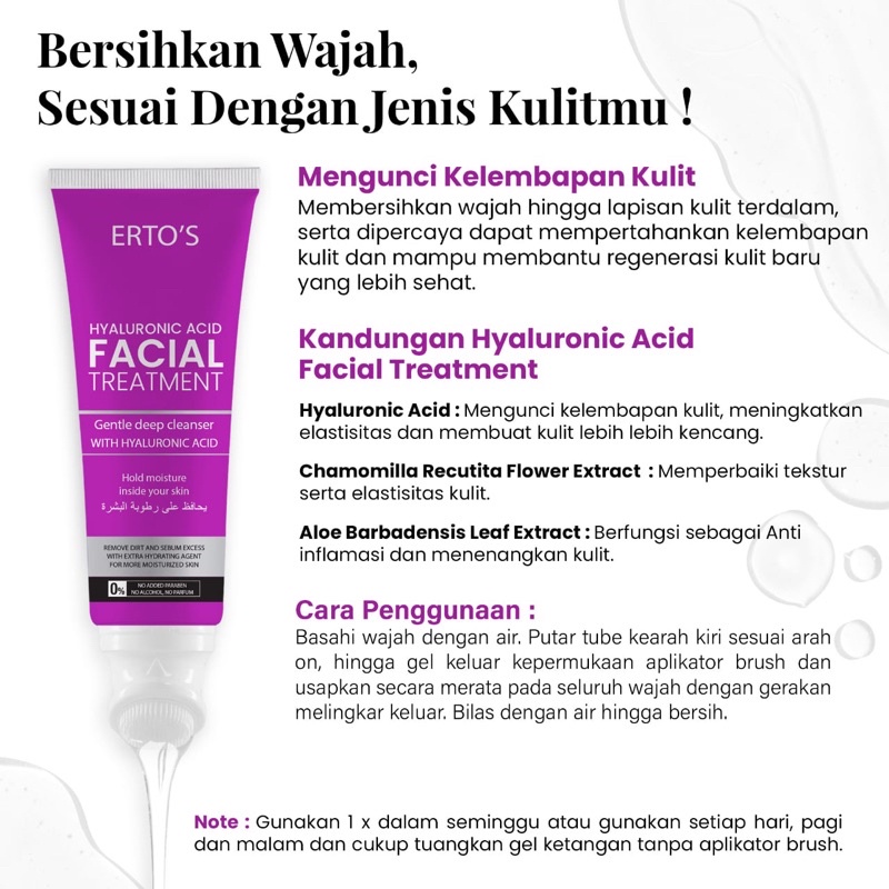 Jual ERTOS FACIAL TREATMENT NIACINAMIDE/ RETINOL/ ASTAXANTHINE