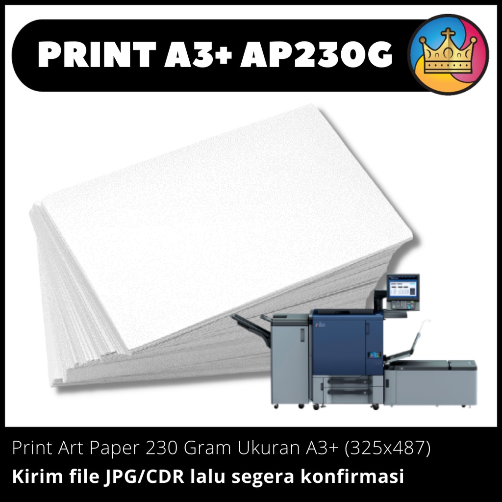 Jual DIGITAL PRINT A3+ Cetak Kertas Art Paper Carton AP 230 Gram