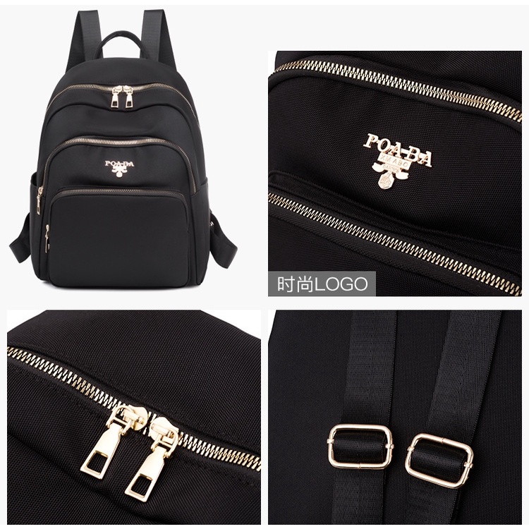 Jual JT2033-black Tas Ransel Wanita Ribbon LOVE Import - GrosirImpor.com