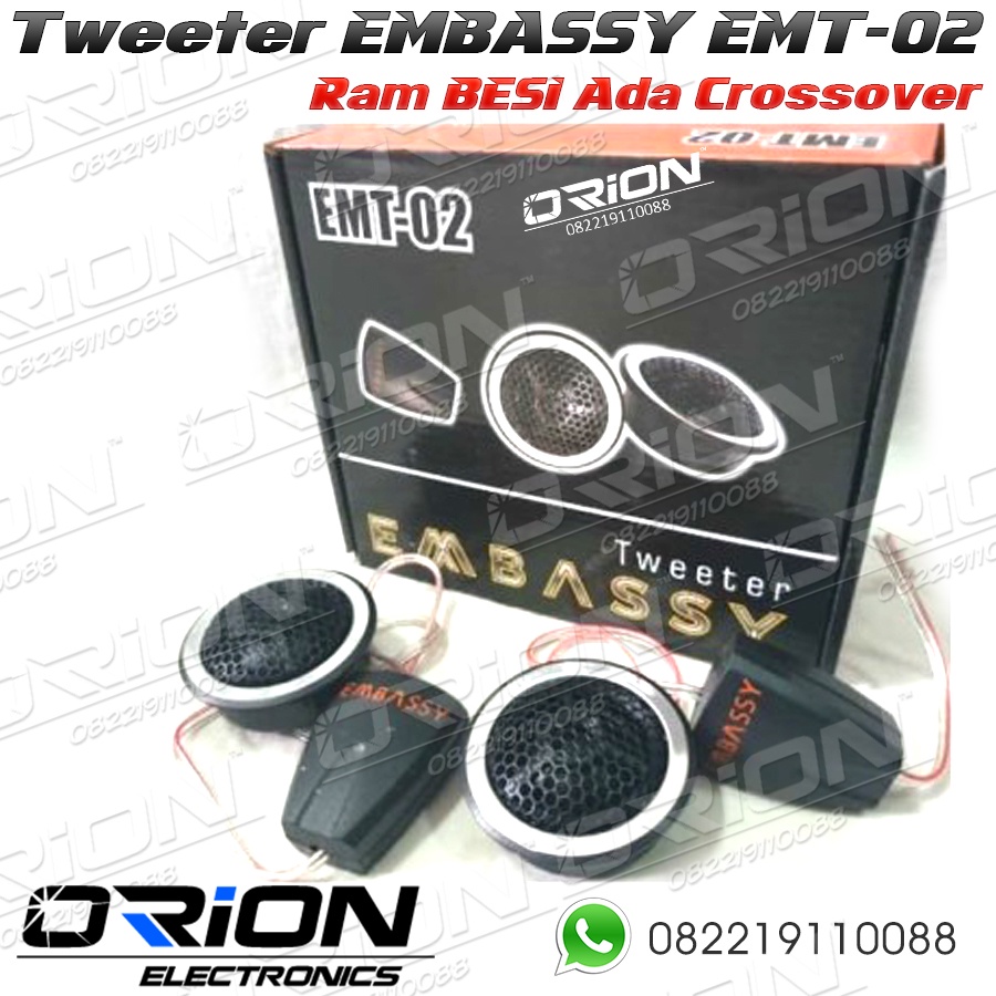 Jual Tweeter Embassy EMT-02 Tweeter Mobil PREMIUM Ram BESI | Shopee ...