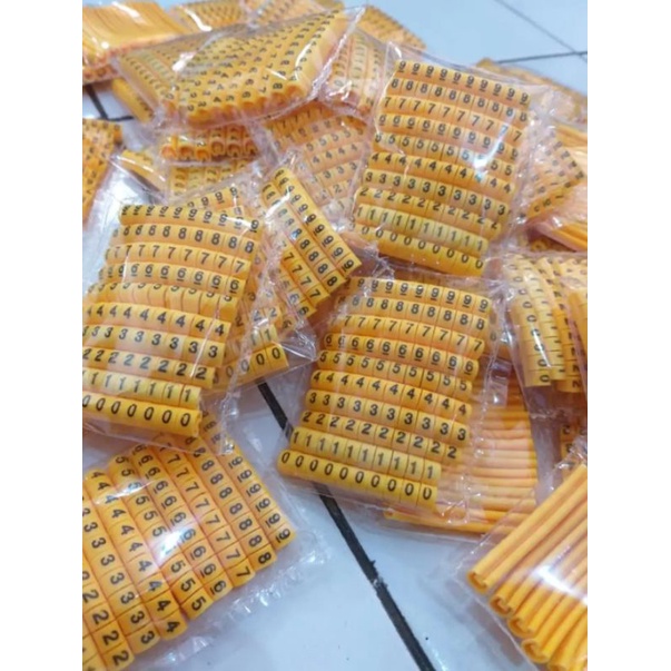 Jual Cable Marker/Penanda kabel/Nomer kabel Snake/mic | Shopee Indonesia