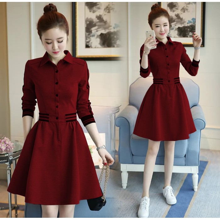 Dress korea outlet shopee