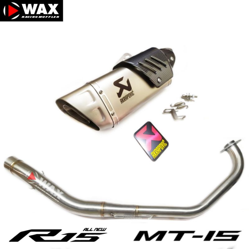 Jual KNALPOT AKRAPOVIC EVOLUTION LINE R15 R15V3 R15V4 MT15 XSR 155 ...