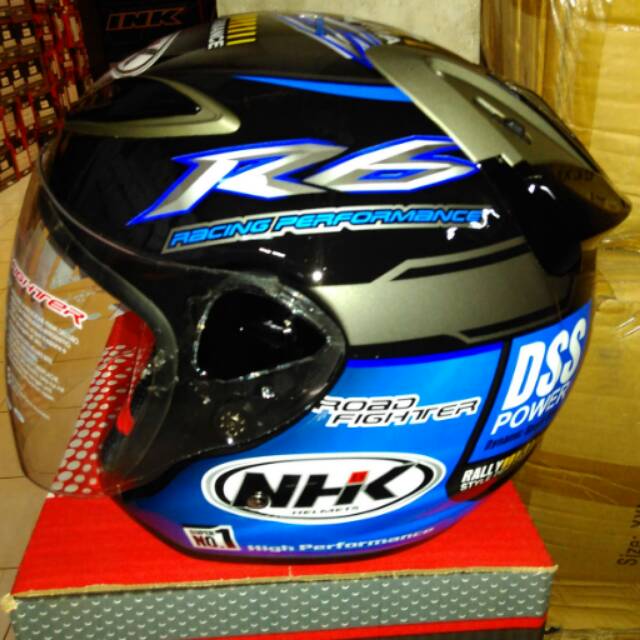Jual NHK R6 Rally motif blue | Shopee Indonesia