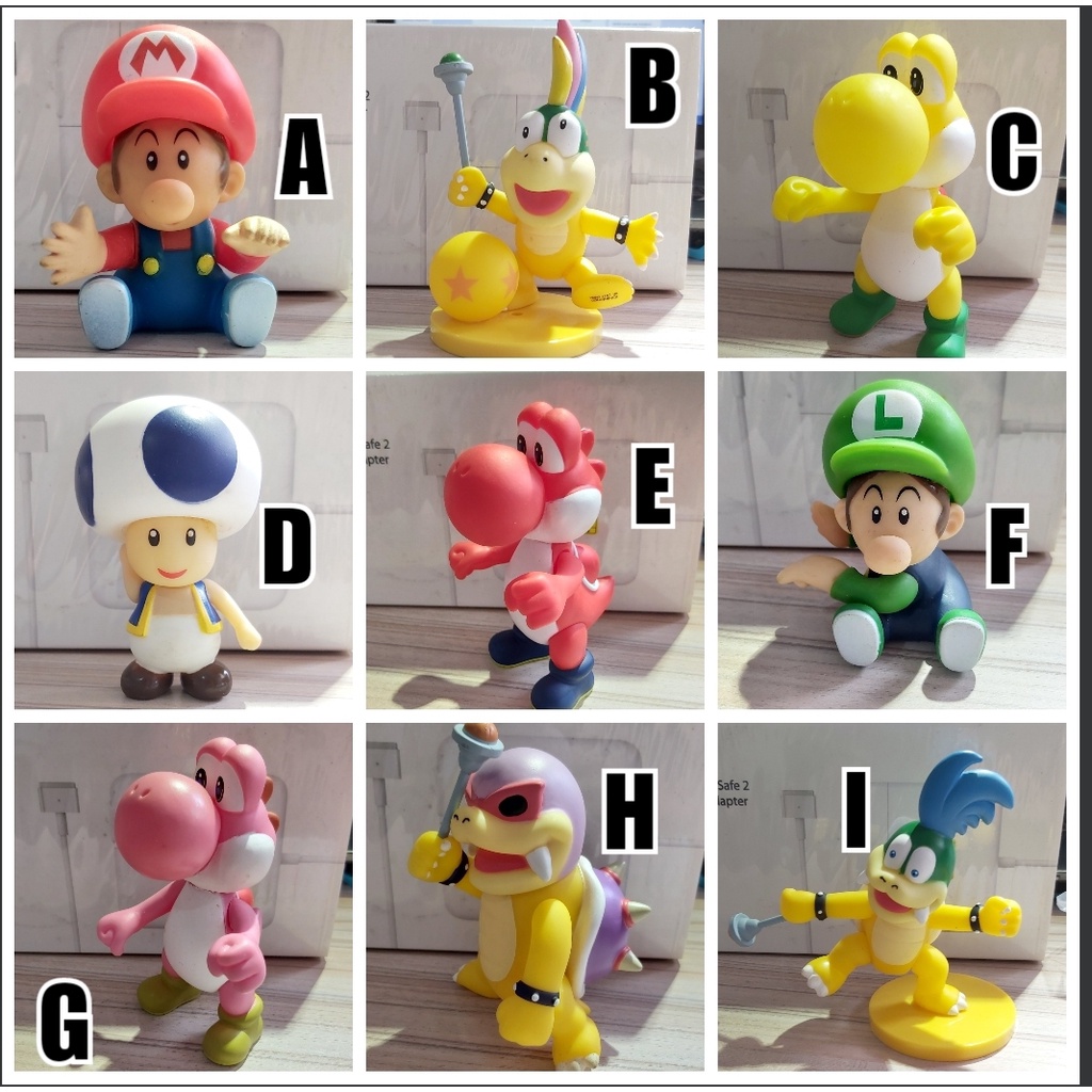 Lot De 9 Hot Wheels Mario Kart – Koopa, Toad, Yoshi Bleu, Wario – Neufs Sous Boîte