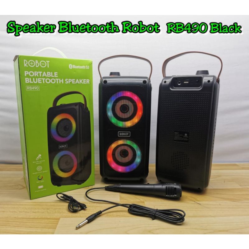 Jual Speaker Karaoke Bluetooth Free Mic-speaker Bluetooth Robot RB490 ...