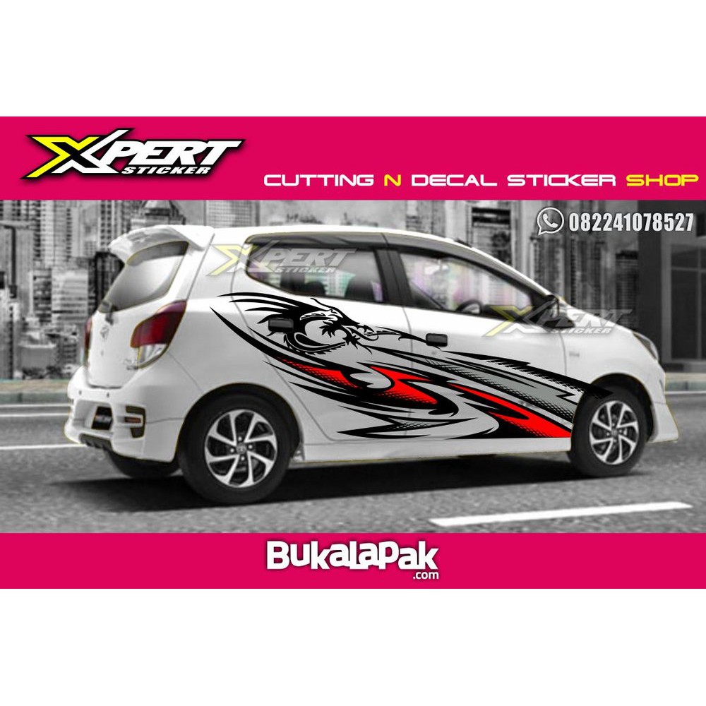 Agya Merah 2018 Decal Tribal: Ekspresi Diri Melalui Sentuhan Seni di Tubuh Mobil