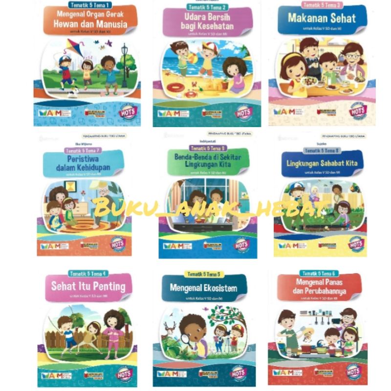 Jual Buku Sekolah - TEMATIK Sd Kelas 5 Tema 1 2 3 4 5 6 7 8 9 Hots ...