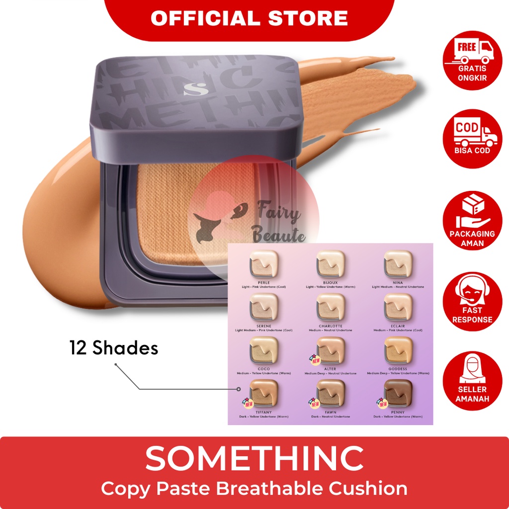 Jual Somethinc Copy Paste Breathable Cushion SPF33 PA++ 15gr Full ...